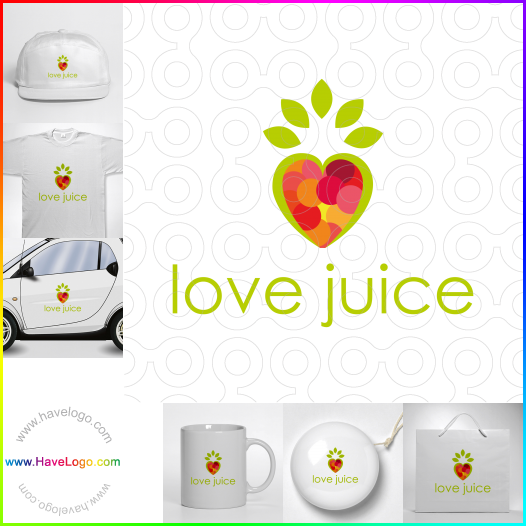 Compra un diseño de logo de Love Juice 61711
