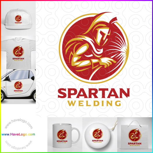 Compra un diseño de logo de Soldadura espartana 66153