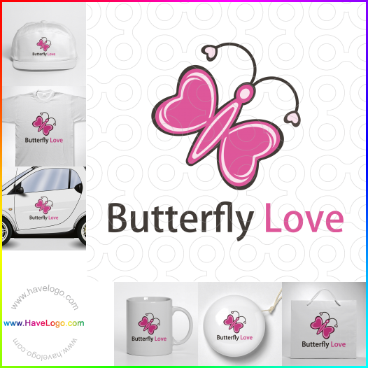 Compra un diseño de logo de mariposa 20009