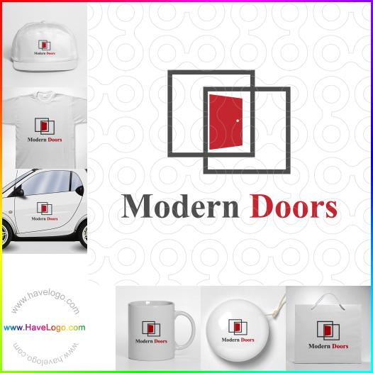Koop een moderne deuren logo - ID:60419