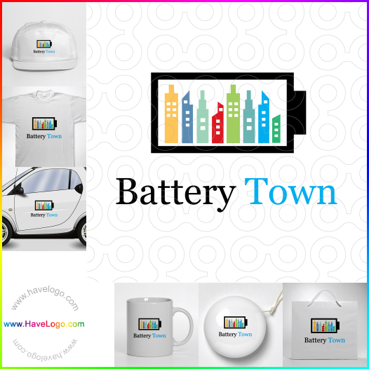 Compra un diseño de logo de Battery Town 63224