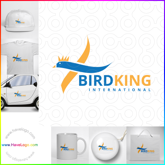 Compra un diseño de logo de Bird King 65767