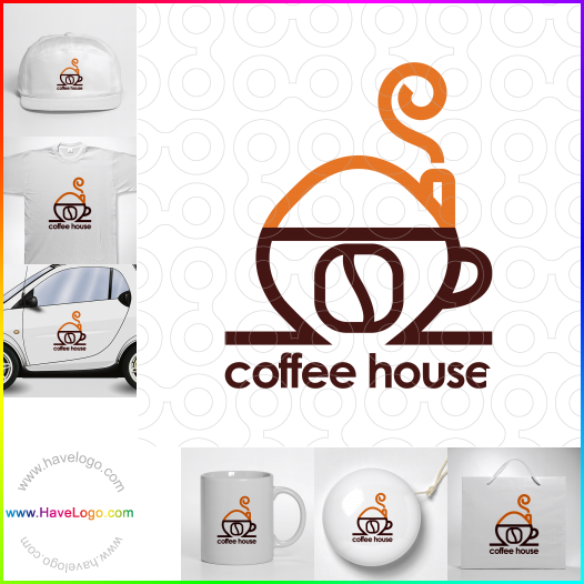 Compra un diseño de logo de Casa de café 60913