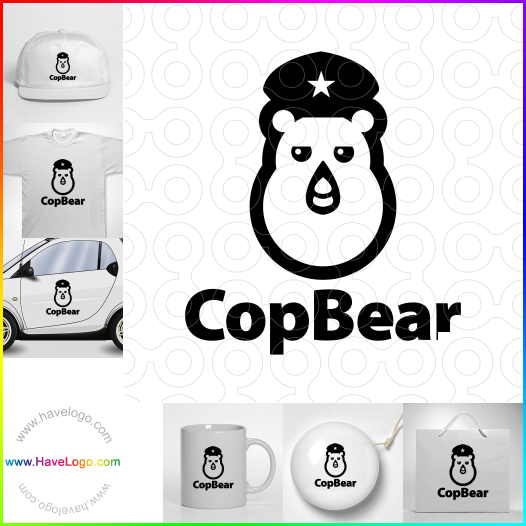 Koop een Cop Bear logo - ID:66325
