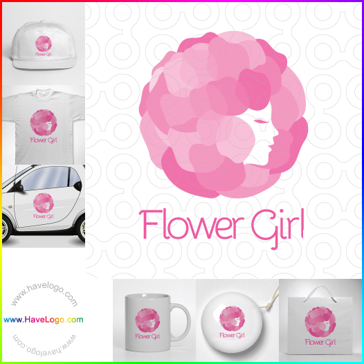 Compra un diseño de logo de Flower Girl 64291