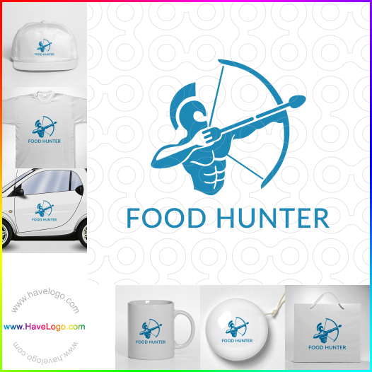 Acquista il logo dello Consegna cibo cacciatore 61647