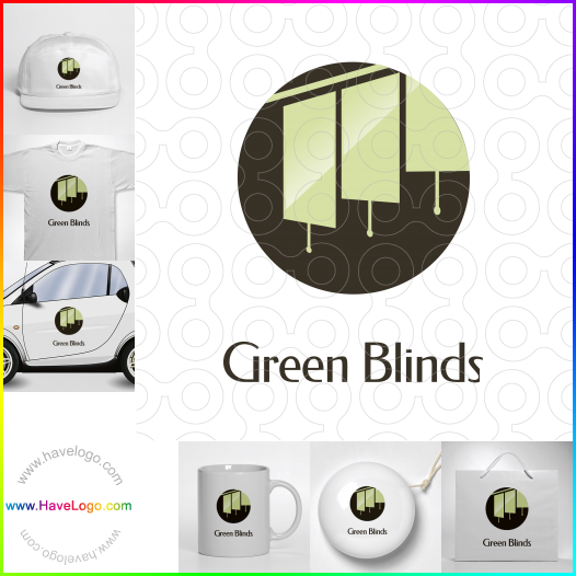 Compra un diseño de logo de Persianas verdes 61981