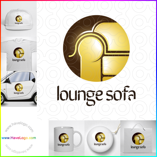 Compra un diseño de logo de Sofá 65106
