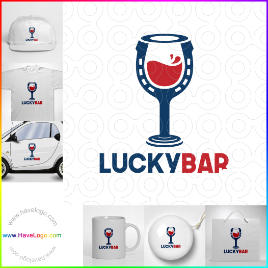 Compra un diseño de logo de Lucky Bar 66024
