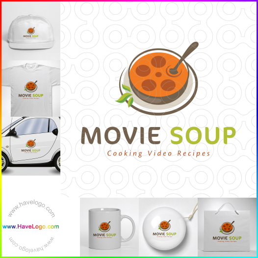 Compra un diseño de logo de Sopa de películas 61701