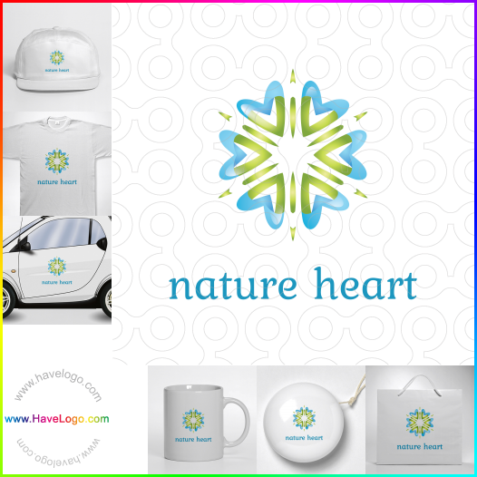 Compra un diseño de logo de Nature Heart 65993