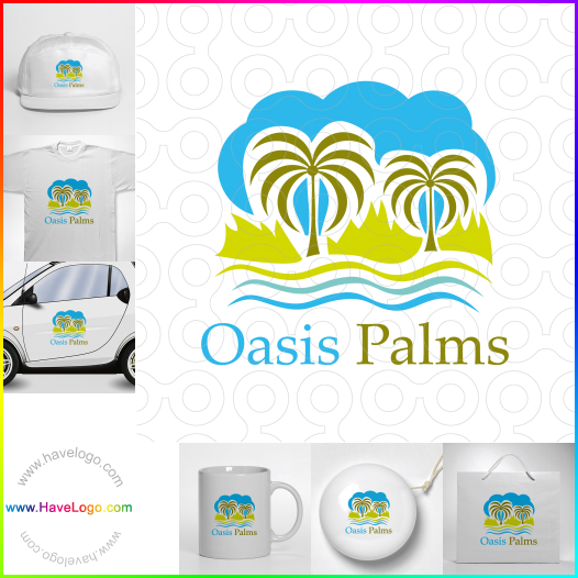 Compra un diseño de logo de Oasis Palms 66054