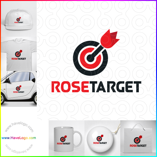 Compra un diseño de logo de Rose Target 64968