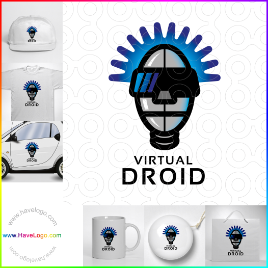 Compra un diseño de logo de Droid virtual 60682