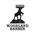 logo de Woodland Barber