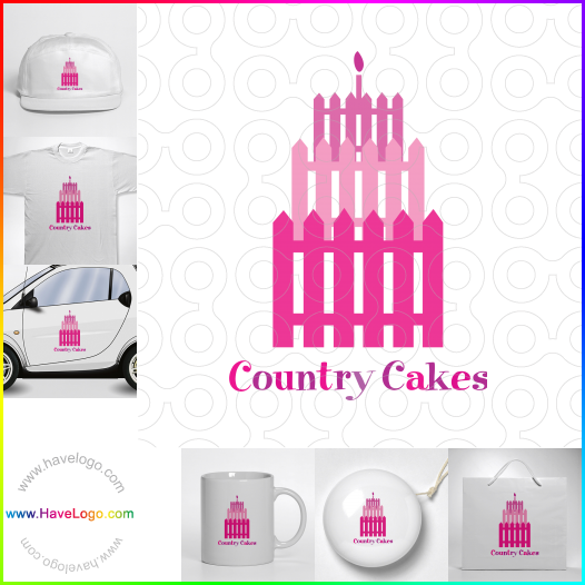 Koop een land cake logo - ID:64238