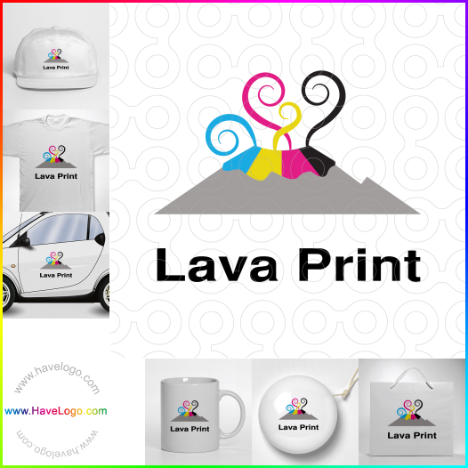 Koop een digitaal printen logo - ID:38020