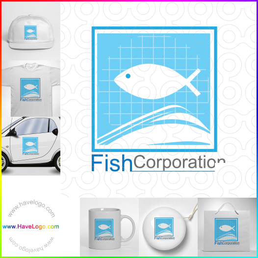 Compra un diseño de logo de pescado 20659