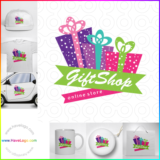 Compra un diseño de logo de tienda minorista de regalos 45141