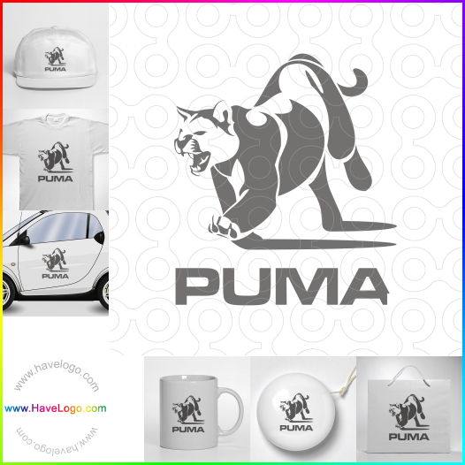 Compra un diseño de logo de puma 27808