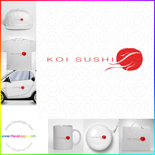 Acquista il logo dello ristorante sushi 44326