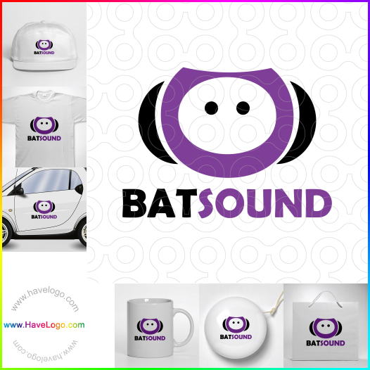 Compra un diseño de logo de Bat Sound 65953