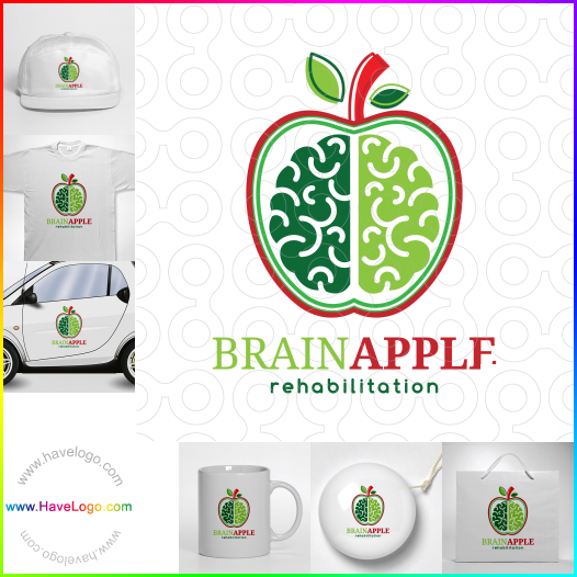 Acquista il logo dello Cervello Apple 64685