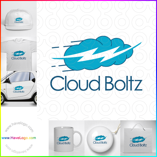 Compra un diseño de logo de Cloud Boltz 61898