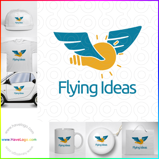 Compra un diseño de logo de Ideas de vuelo 61866