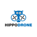 logo de Drone de hipopótamo
