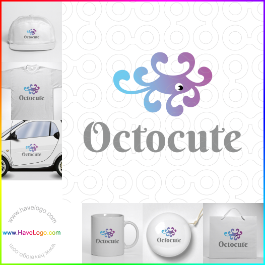 Compra un diseño de logo de Octocute 66933