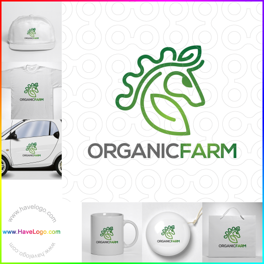 Compra un diseño de logo de Granja orgánica 60733