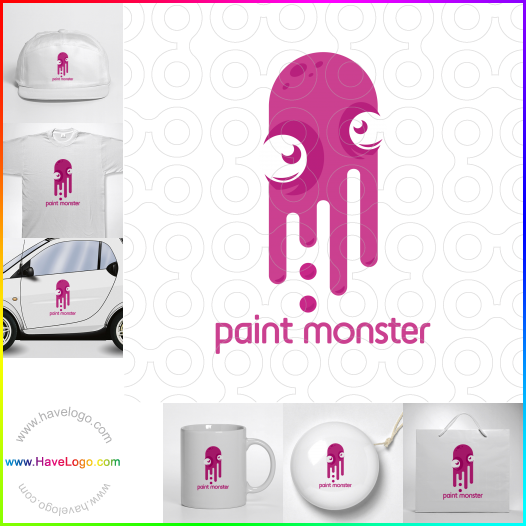 Compra un diseño de logo de Paint Monster 63617