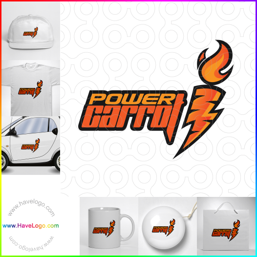 Compra un diseño de logo de Power Carrot 63761