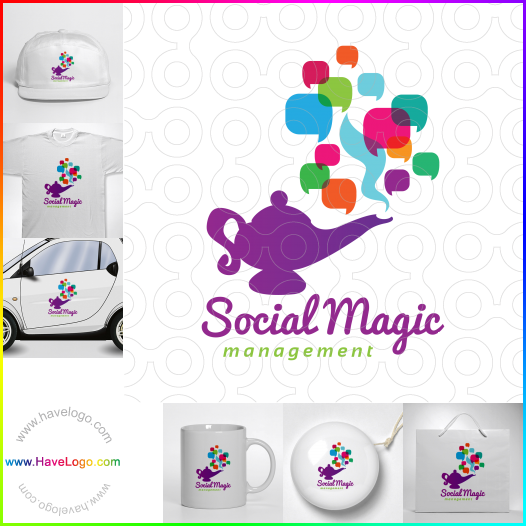 Compra un diseño de logo de Social Magic 61698