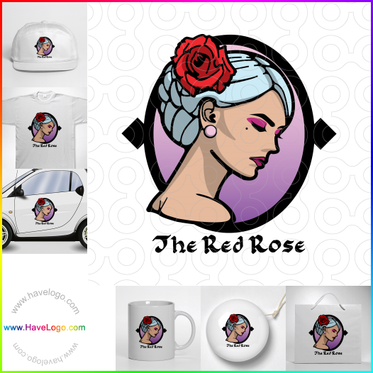 Compra un diseño de logo de The Red Rose 67120