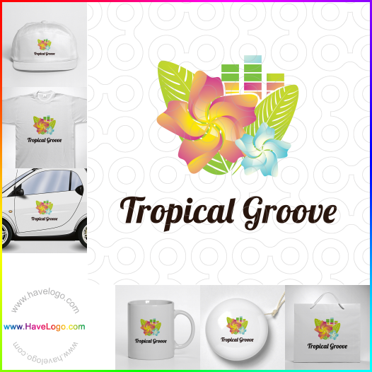 Compra un diseño de logo de Tropical Groove 65852
