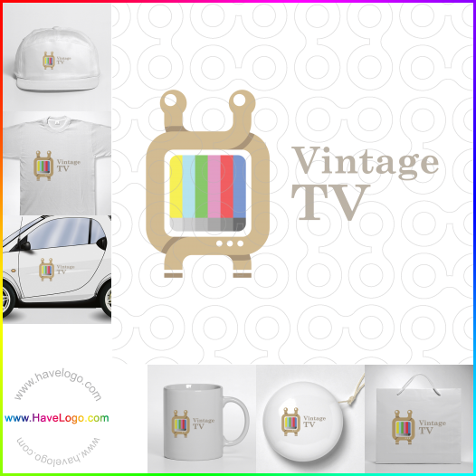 Acquista il logo dello TV vintage 62451