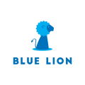 Logo leone blu