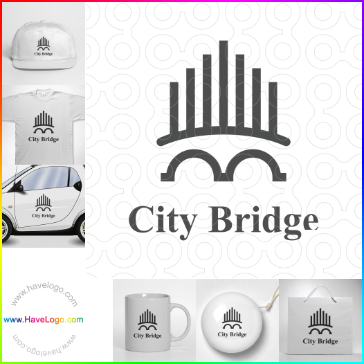 Compra un diseño de logo de puente de la ciudad 65075