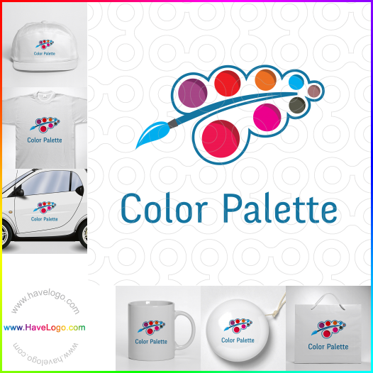 Compra un diseño de logo de paleta de colores 63390