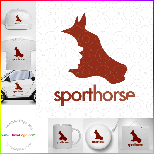 Compra un diseño de logo de equitación 58315