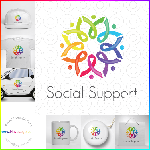 Koop een sociaal netwerk logo - ID:41049