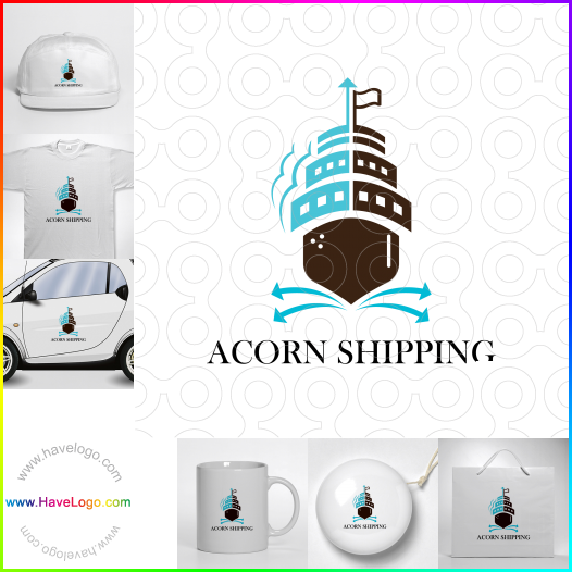 Compra un diseño de logo de Acorn Shipping 66142