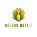 logo de Botella de cactus
