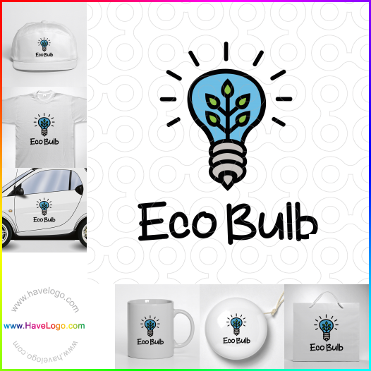 Compra un diseño de logo de Bombilla ecológica 66934
