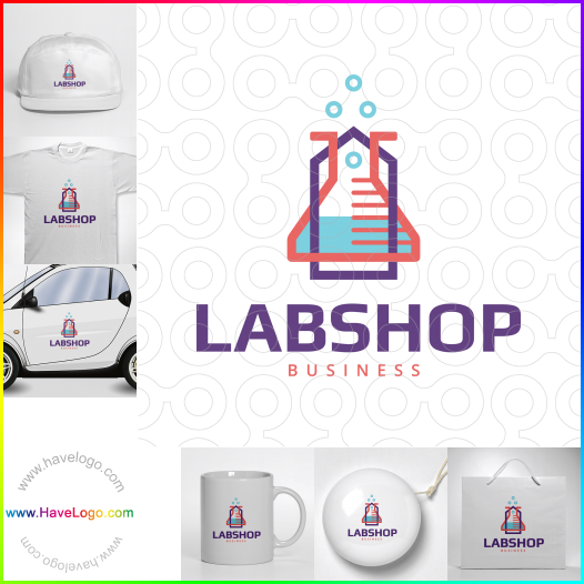 Compra un diseño de logo de Lab Shop 67032
