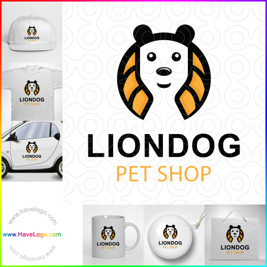 Compra un diseño de logo de Lion Dog 61260