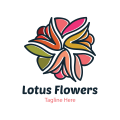 logo de Flores de loto