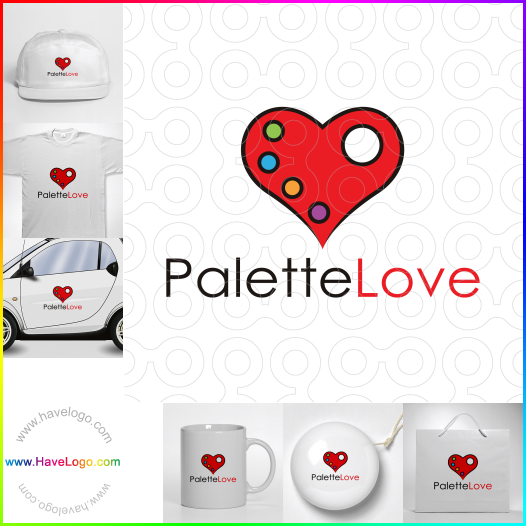 Compra un diseño de logo de Palette Love 65641